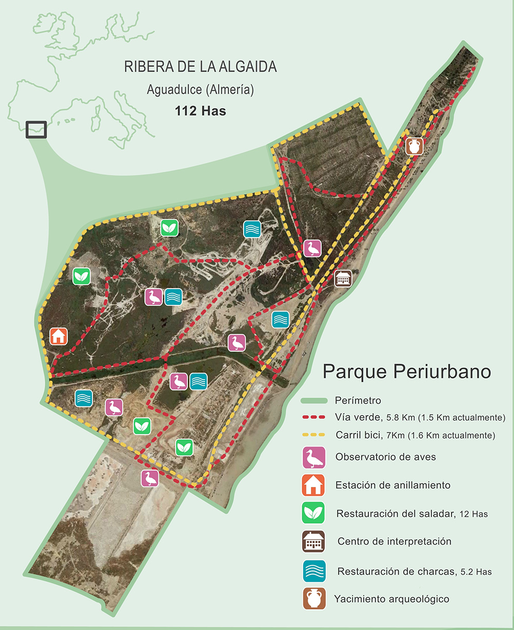 Mapa Ribera de la Algaida